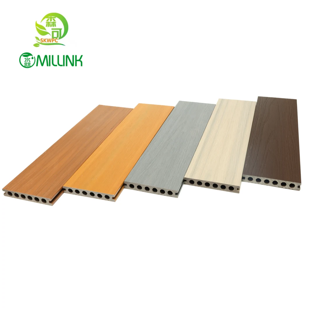 Non-Slip Waterproof Plastic PE WPC Co Extrusion Wood Plastic Composite Flooring