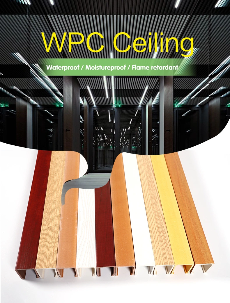 WPC Board Ceiling Design Baffle Ceiling Stretch PVC Film Ceiling