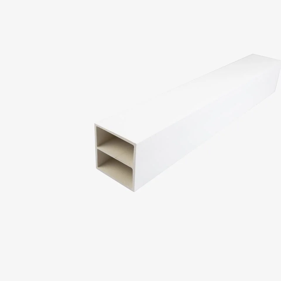 Easy to Install Indoor Decorative WPC Timber Tube/Wood Plastic Composite Timber Square Tube