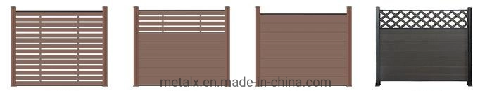 China Wholesale Co-Extrusion New Tech Wood Plastic Privacy Composite WPC Wall Fencing/Fence Panel Price for Outdoor/Garden