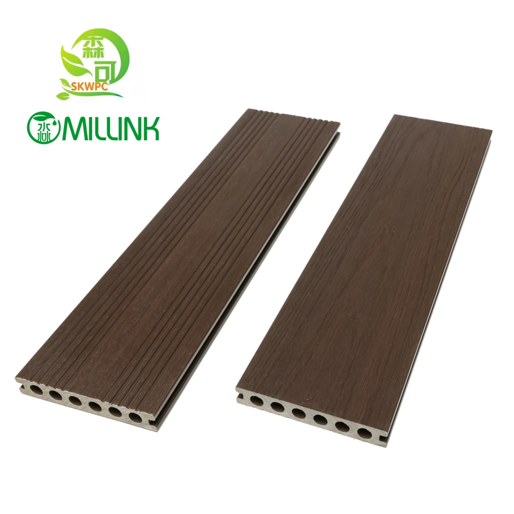 Non-Slip Waterproof Plastic PE WPC Co Extrusion Wood Plastic Composite Flooring