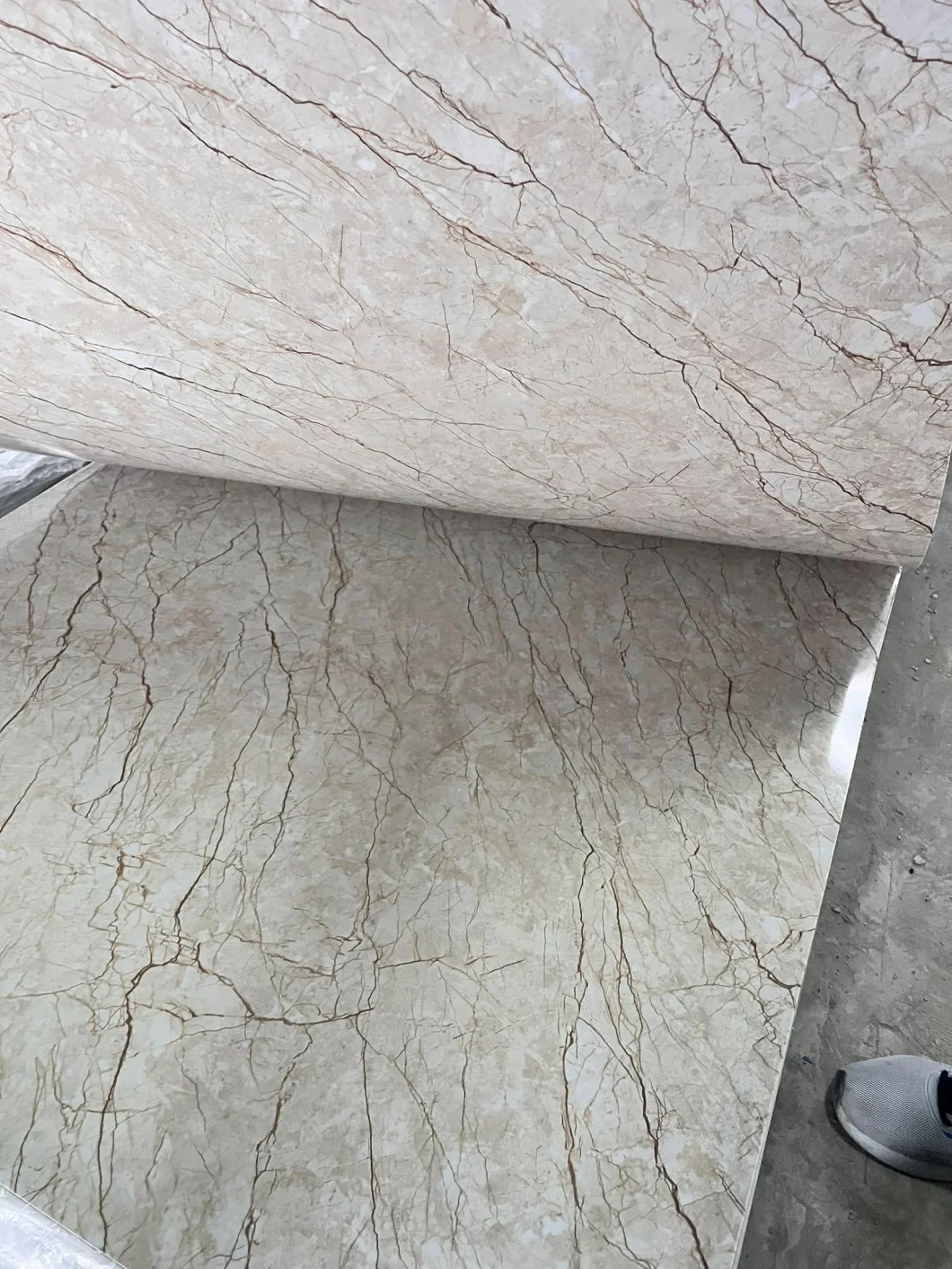 PVC UV Marble Alternative Board/Plastic Marble Sheet/Wall Panel Floor Decoration