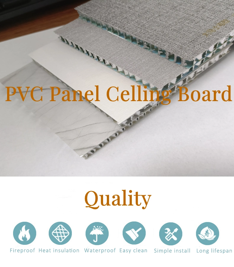 High Quality Easy-Installing Indoor WPC Wood Composite PVC Ceiling Waterproof Fiber Optic Star Ceiling Designed Ghana PVC Ceiling Panel