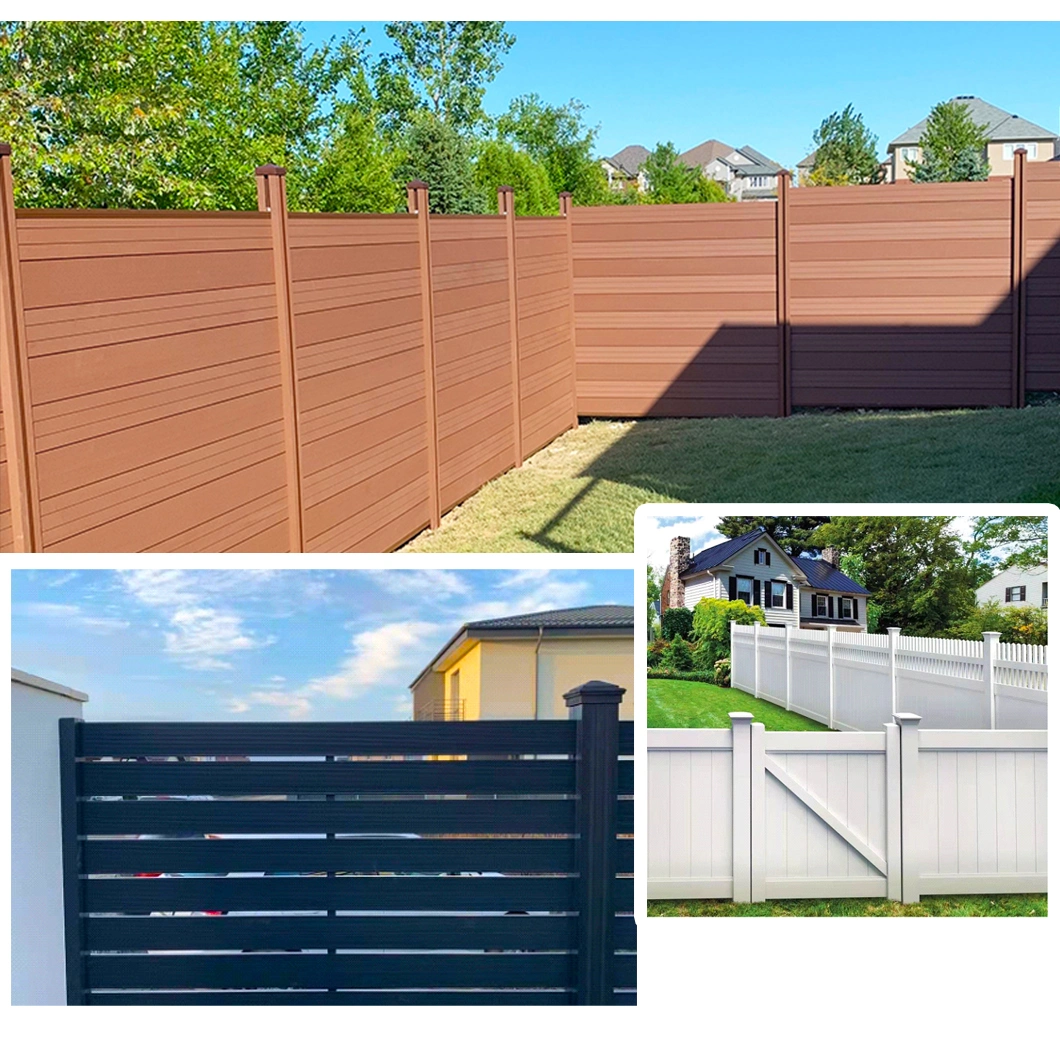 High Quality Colorful Outdoor Garden WPC Privacy Fence