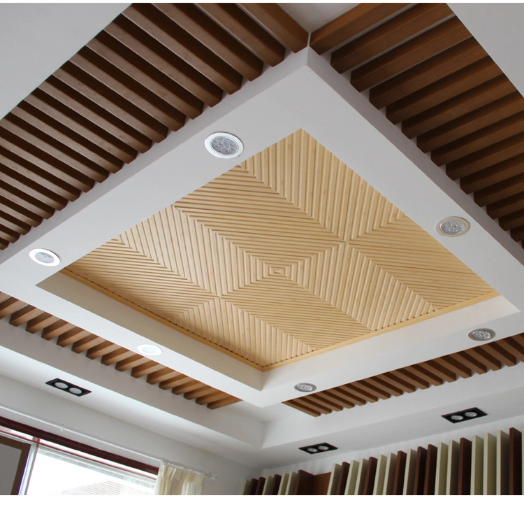 High Quality Hollow Square WPC Timber Tubes for Interior Decoration