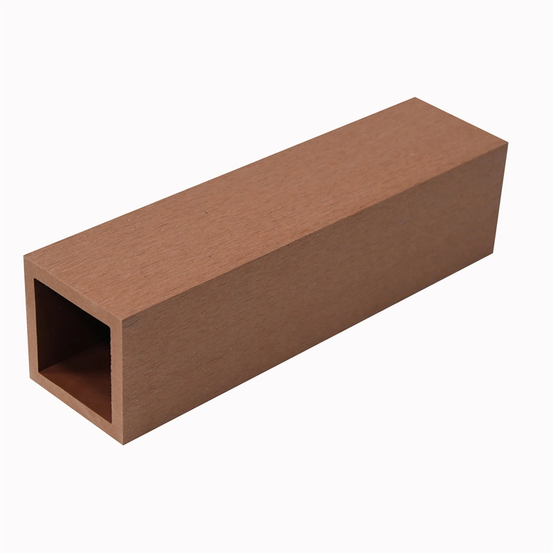 Wood Plastic Composite Custom Color Hollow Square Sanding WPC Timber Tube Pergola Post