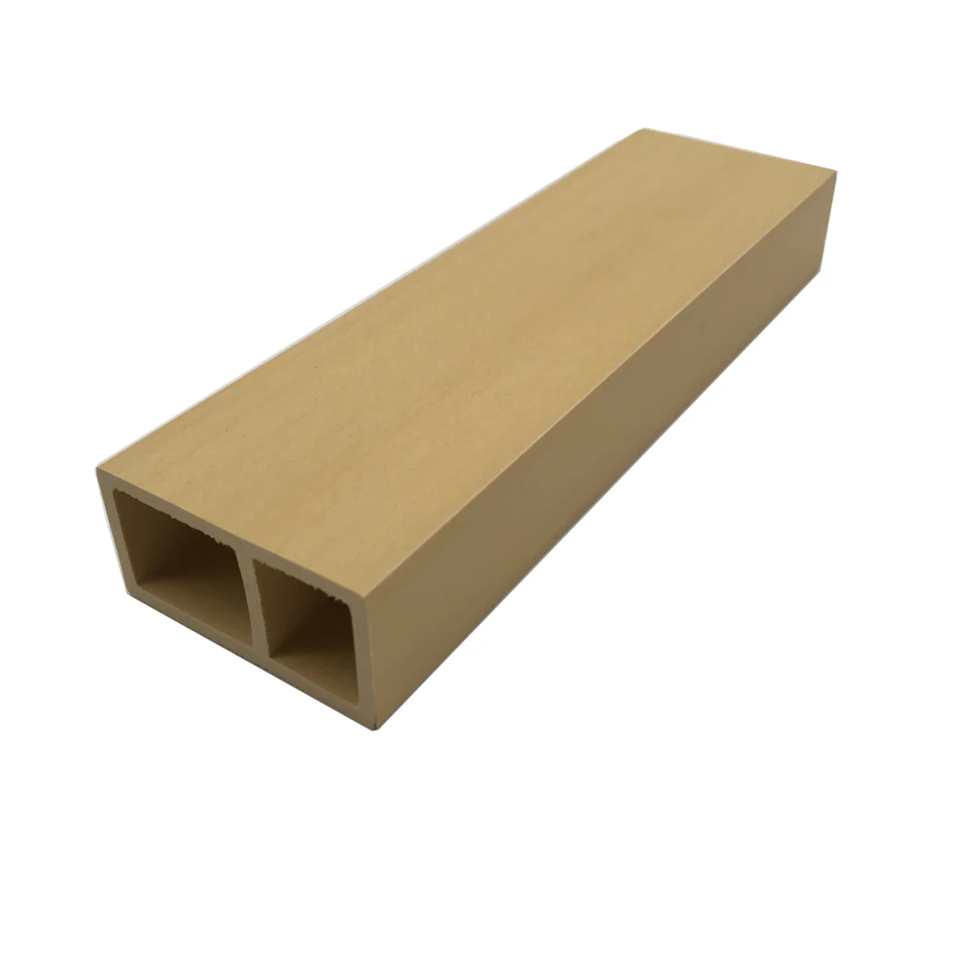 Easy Install WPC Composite Plastic Wood Timber Tube Interior Decorative Wood Plastic Composite WPC Timber Tube