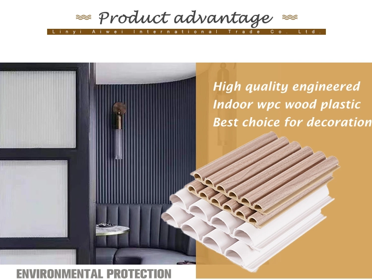 Best Home Wall Decor PVC Tube Ceiling Wood Composite WPC Wall Panel
