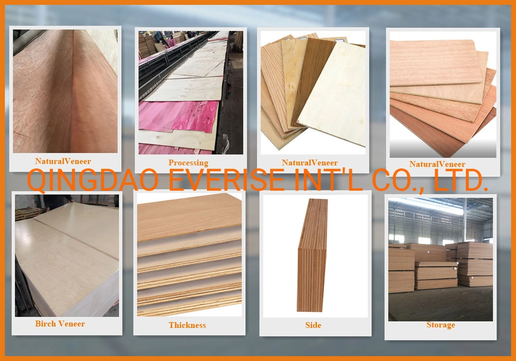 China Factory Wholesale Plywood Prices Timber Carbp2/FSC/CE 16/18mm E1 Glue/Laminated Furniture Commercial Plywood with Poplar Core/Okoume/Pine/Birch Face/Back