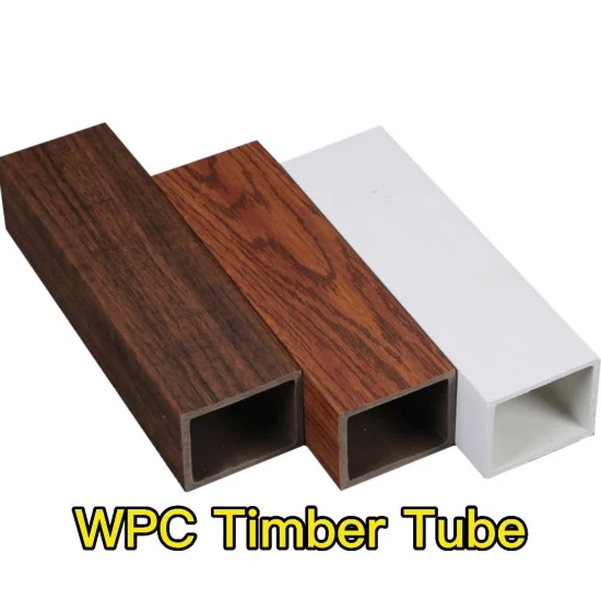 Interior Composite Plastic Wood Timber Tube Interior Decorative OEM Factory WPC Timber Tube