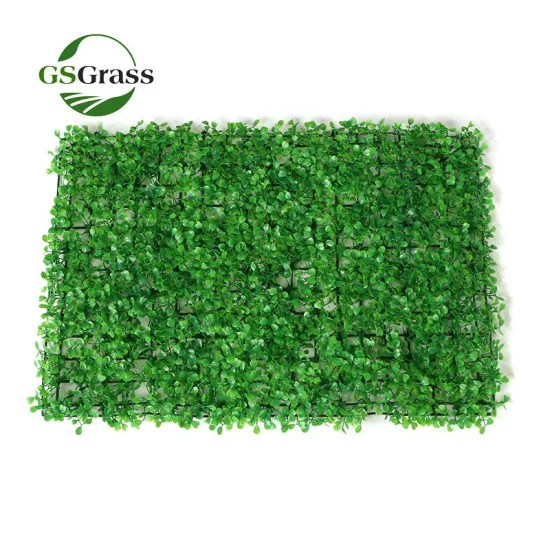 China Supplier UV Protection Faux Grass Wall Artificial Boxwood Hedge Greenery Panel