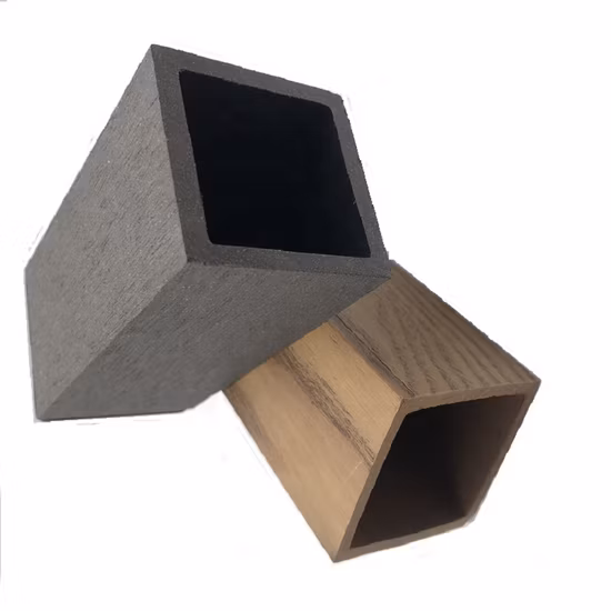 Interior Composite Plastic Wood Timber Tube Interior Decorative OEM Factory WPC Timber Tube