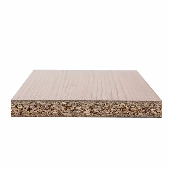 Good Price 18mm E1 Grade Plain Raw or Melamine Faced Particle Board for Cabinet Core