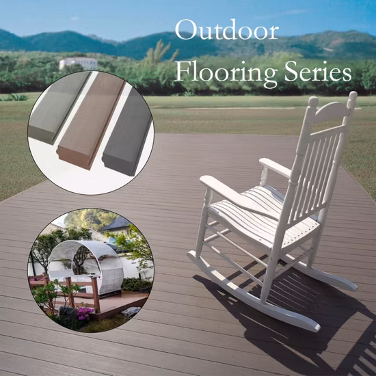 Great Price Outdoor Wooden Plastic Compsite WPC Decking Board Flooring